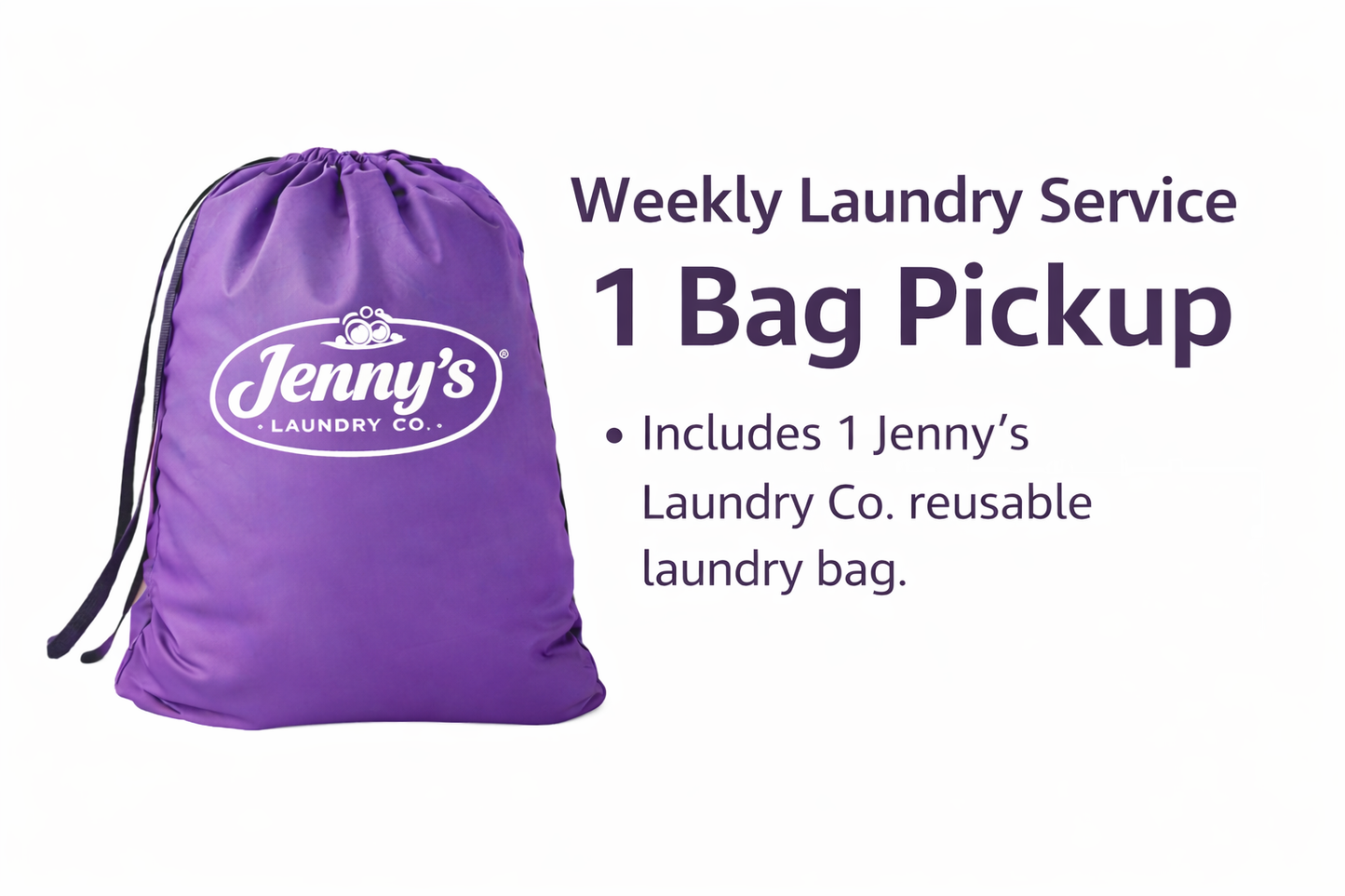 Weekly 1 Bag Laundry Pick up