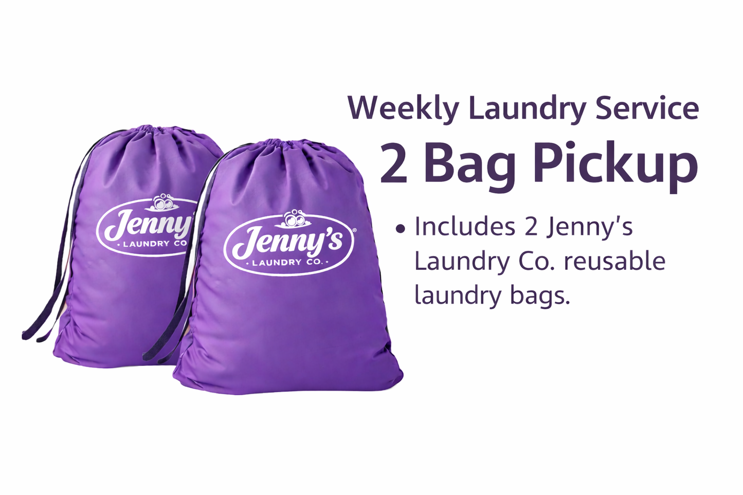 Weekly 2 Bag Laundry Pick up