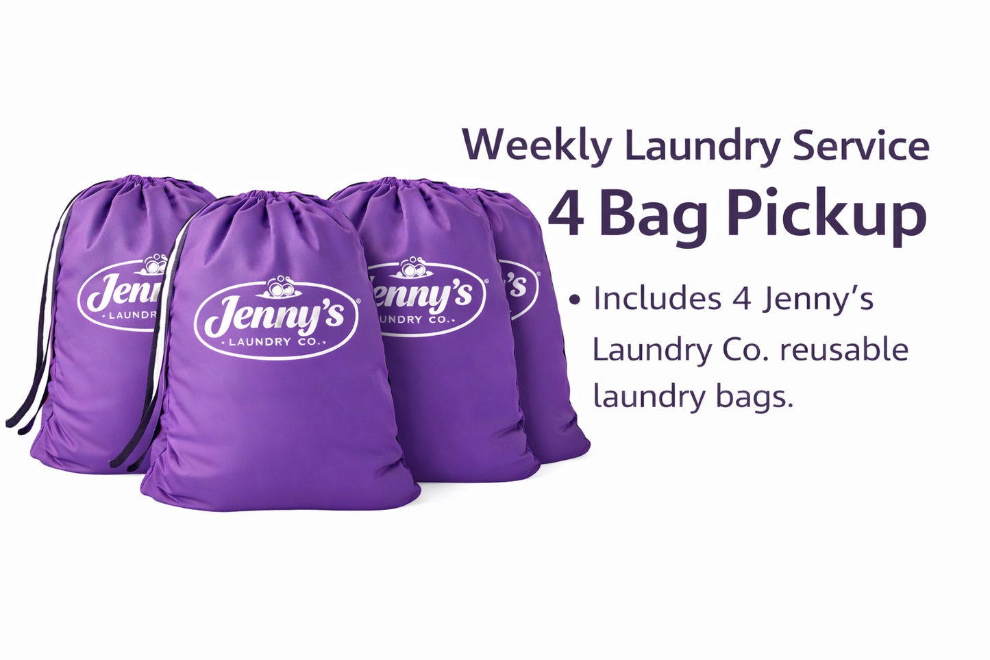Weekly 4 Bag Laundry Pick up